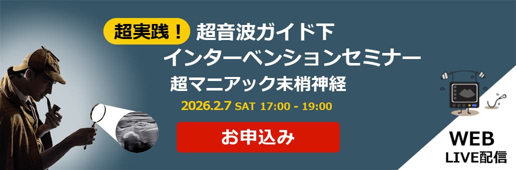 超実践！超音波ガイド下インターベンションセミナー　超マニアック末梢神経